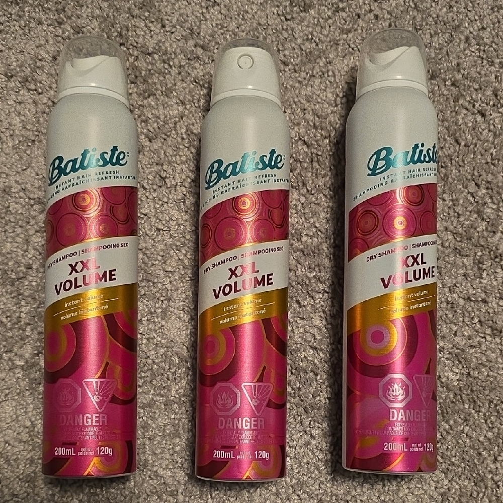 3 x Batiste XXL Volume Dry Shampoo - Pink